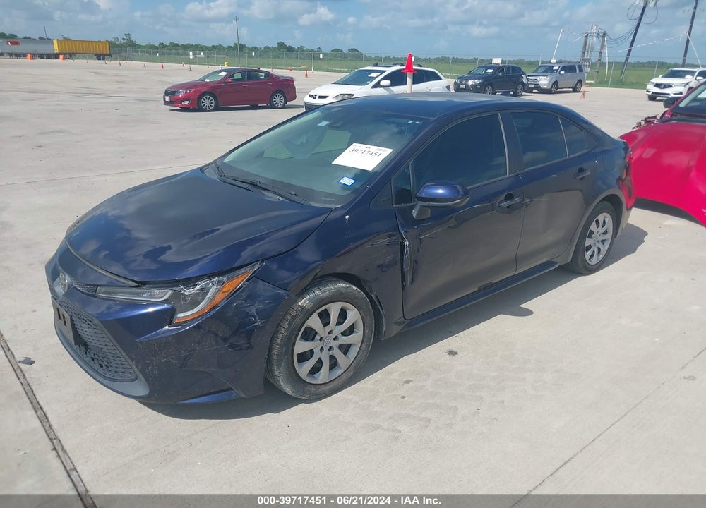 2020 TOYOTA COROLLA LE VIN: 5YFEPRAE5LP084620