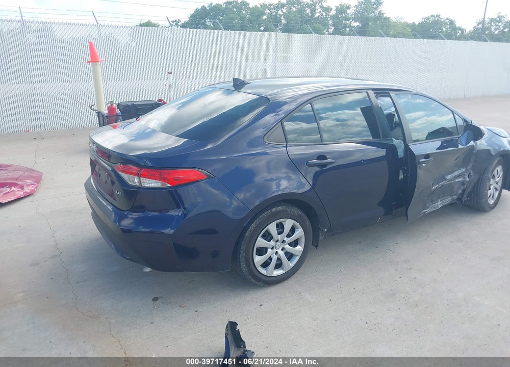 2020 TOYOTA COROLLA LE VIN: 5YFEPRAE5LP084620