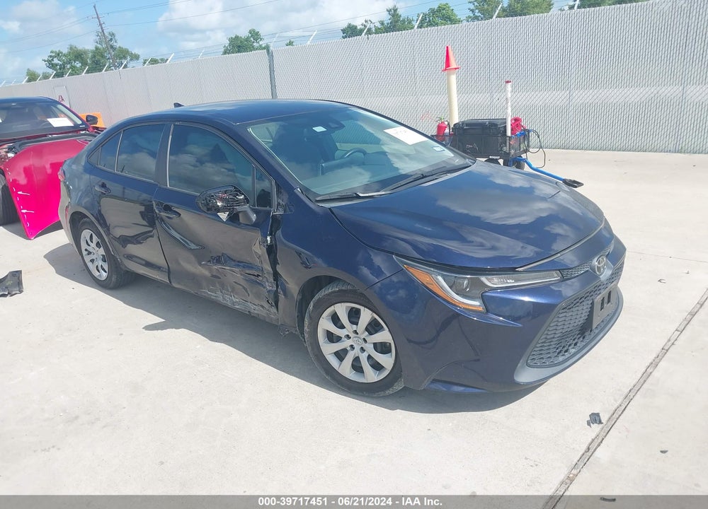 2020 TOYOTA COROLLA LE VIN: 5YFEPRAE5LP084620
