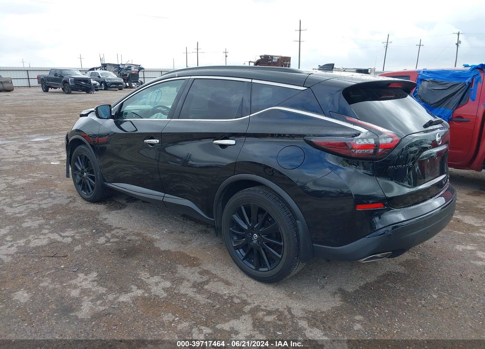 2022 NISSAN MURANO SV FWD VIN: 5N1AZ2BJ6NC124609