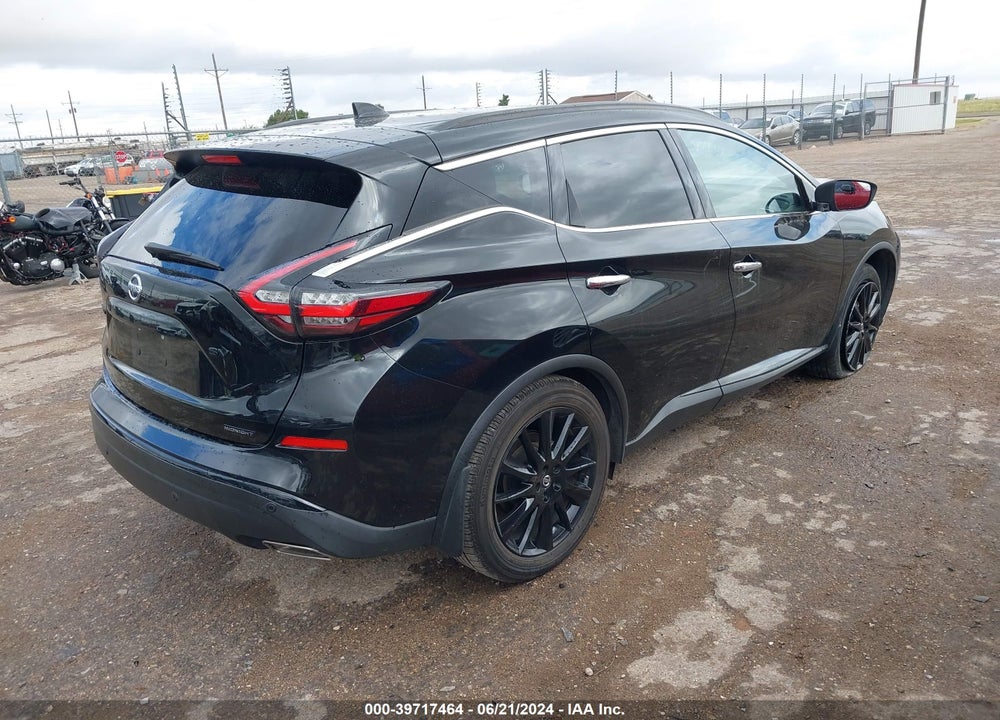 2022 NISSAN MURANO SV FWD VIN: 5N1AZ2BJ6NC124609