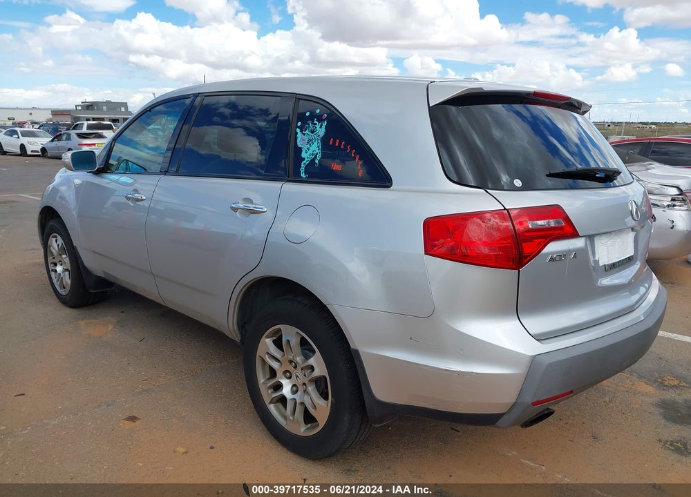 2007 ACURA MDX TECHNOLOGY PACKAGE VIN: 2HNYD28307H533046