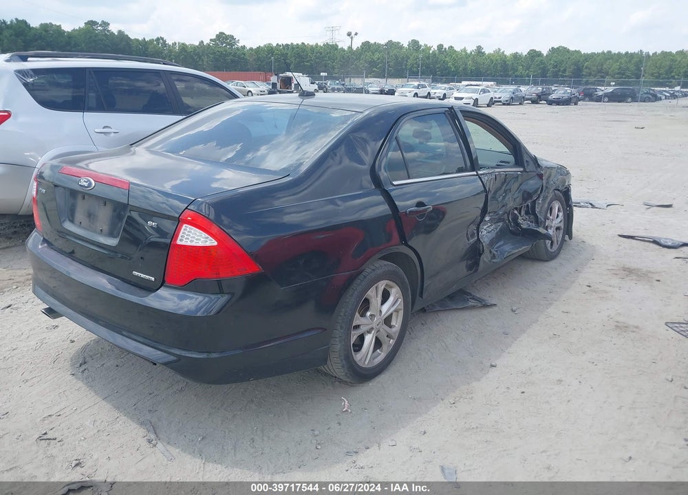 2012 FORD FUSION SE VIN: 3FAHP0HG1CR418254