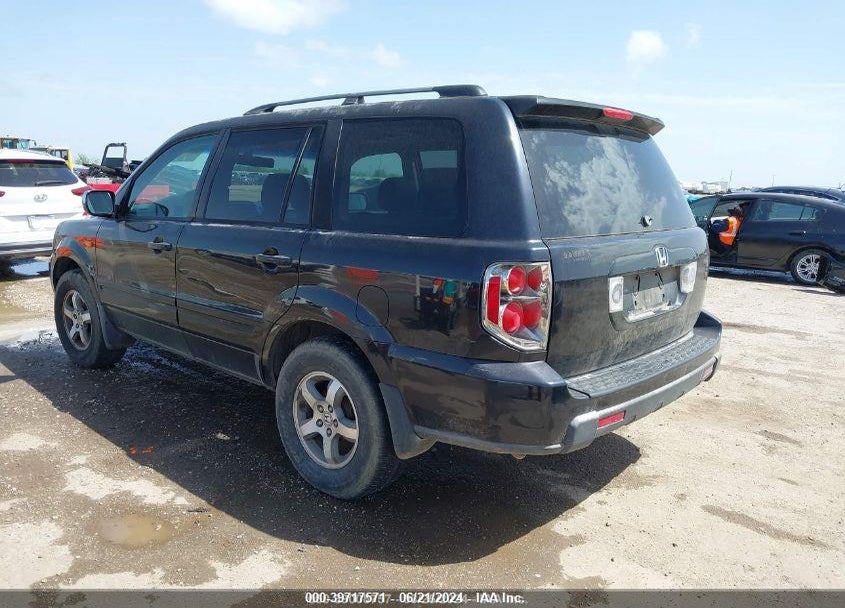 2006 HONDA PILOT EX-L VIN: 5FNYF28676B039510