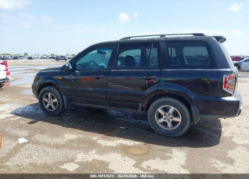 2006 HONDA PILOT EX-L VIN: 5FNYF28676B039510