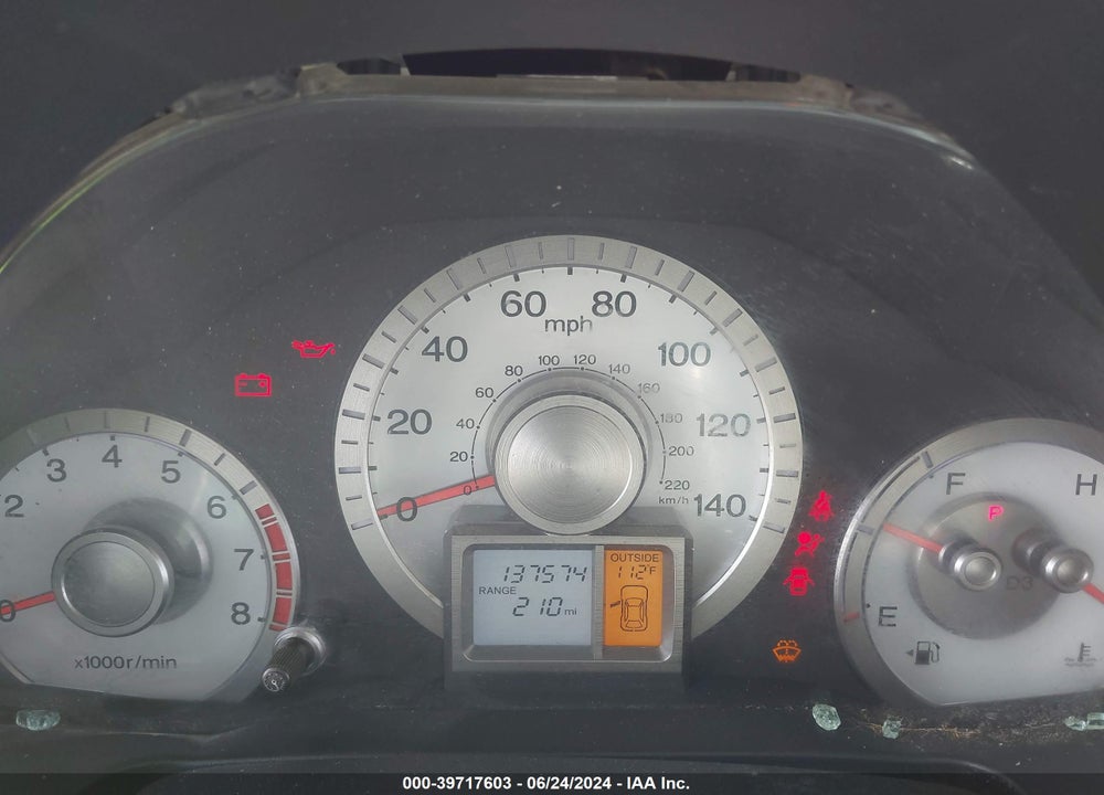 2011 HONDA PILOT EX-L VIN: 5FNYF4H52BB053330