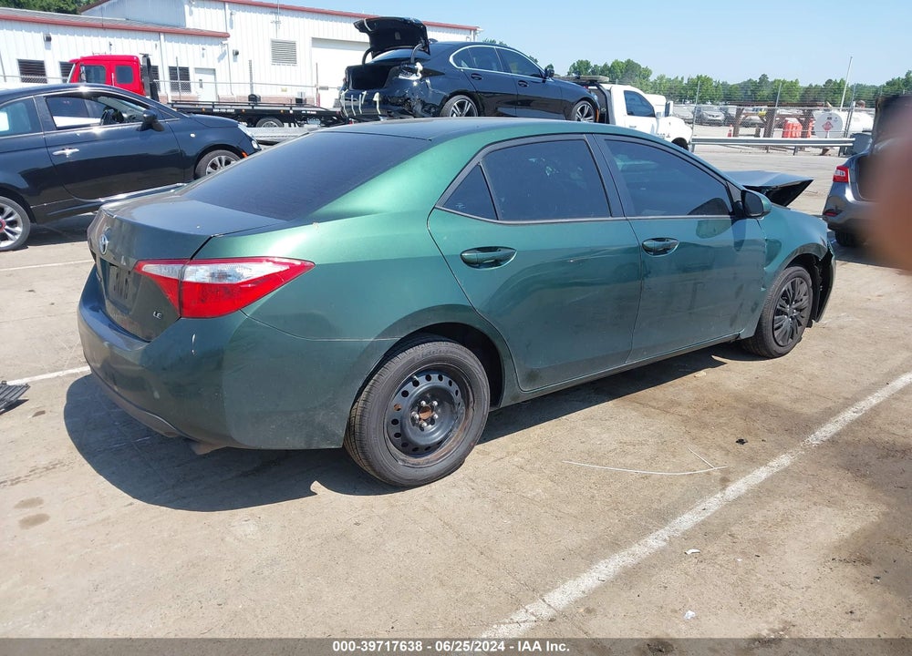 2014 TOYOTA COROLLA LE VIN: 5YFBURHE7EP053826