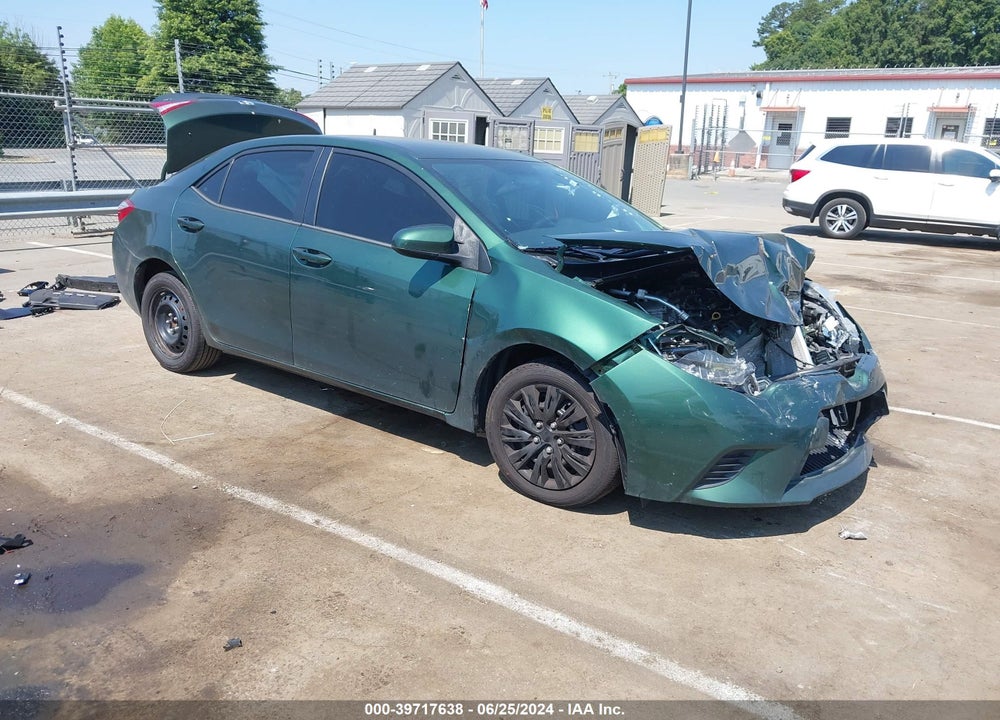 2014 TOYOTA COROLLA LE VIN: 5YFBURHE7EP053826