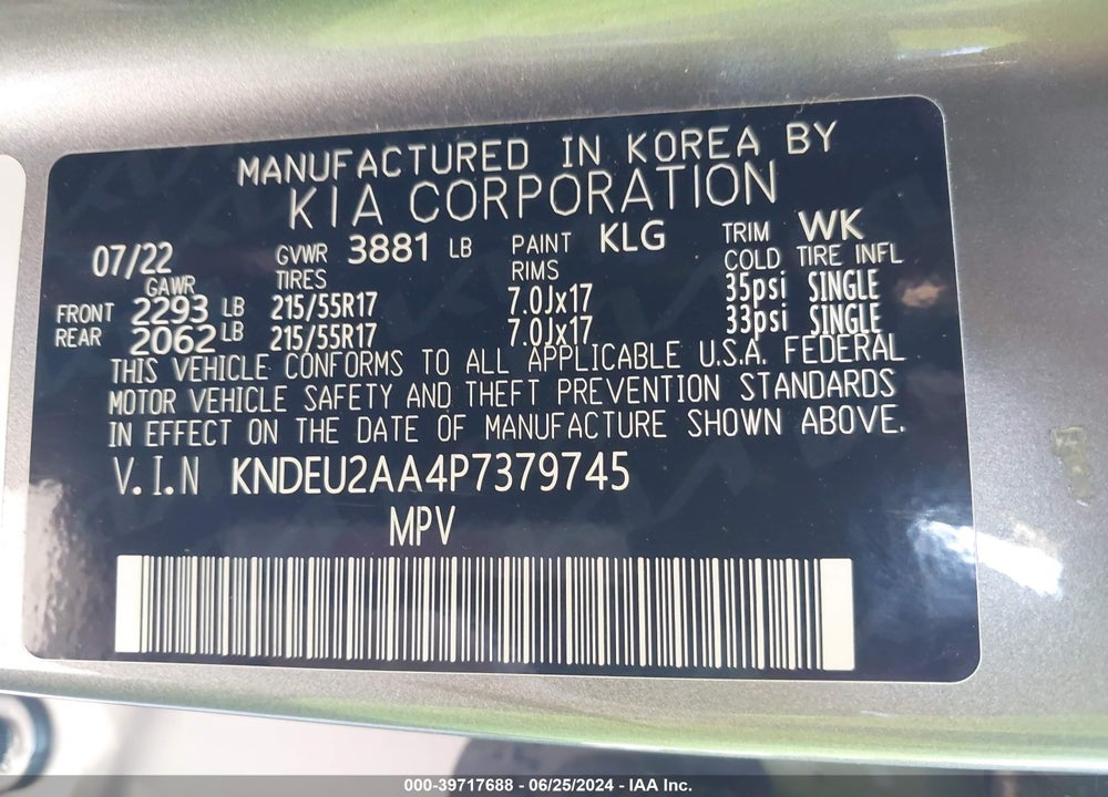 2023 KIA SELTOS S VIN: KNDEU2AA4P7379745
