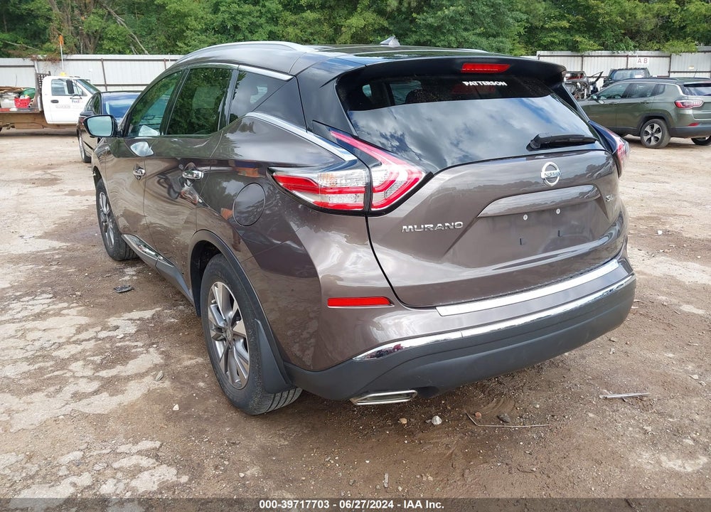 2015 NISSAN MURANO SL VIN: 5N1AZ2MG2FN218039