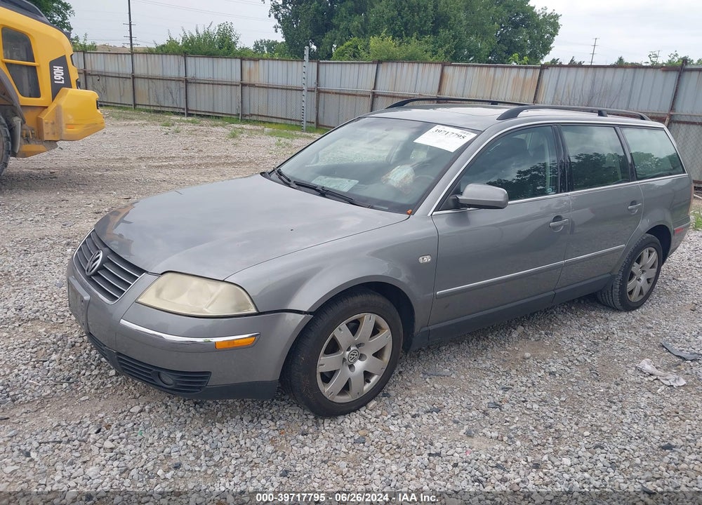 2003 VOLKSWAGEN PASSAT GLX VIN: WVWYH63B93E063388