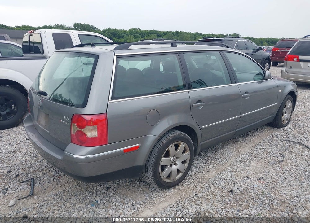 2003 VOLKSWAGEN PASSAT GLX VIN: WVWYH63B93E063388