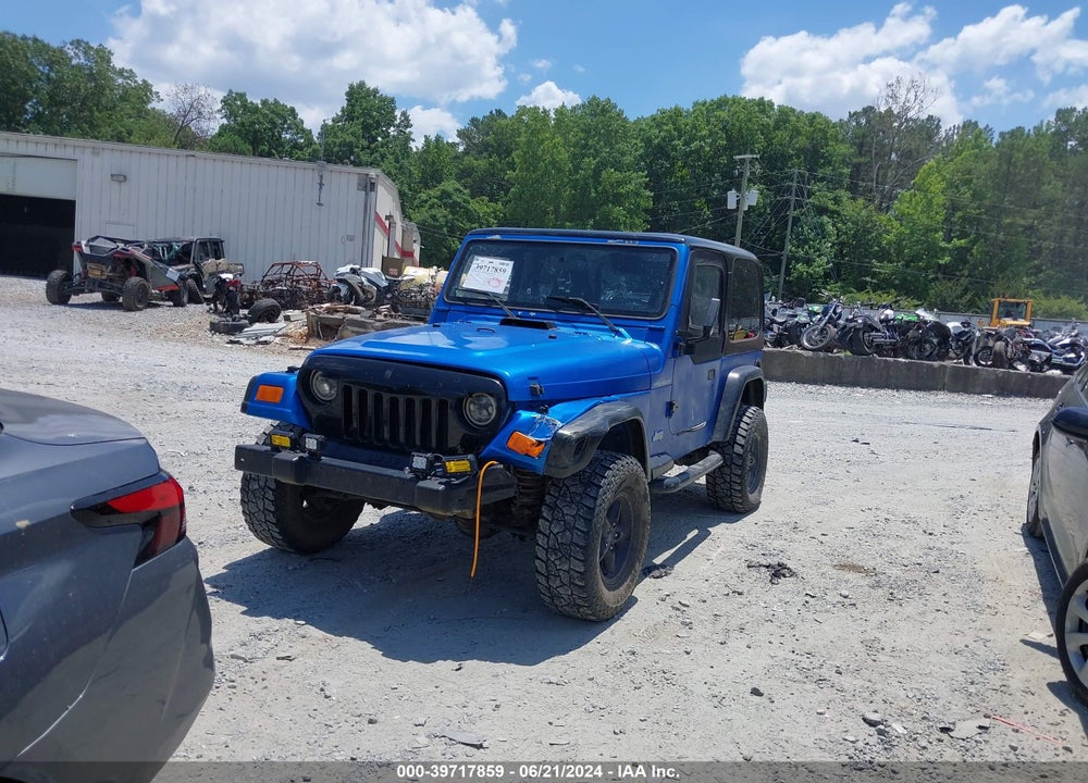 1999 JEEP WRANGLER SE VIN: 1J4FY29P0XP483287