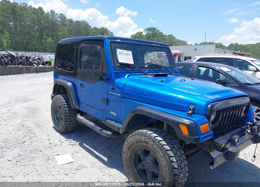 1999 JEEP WRANGLER SE VIN: 1J4FY29P0XP483287