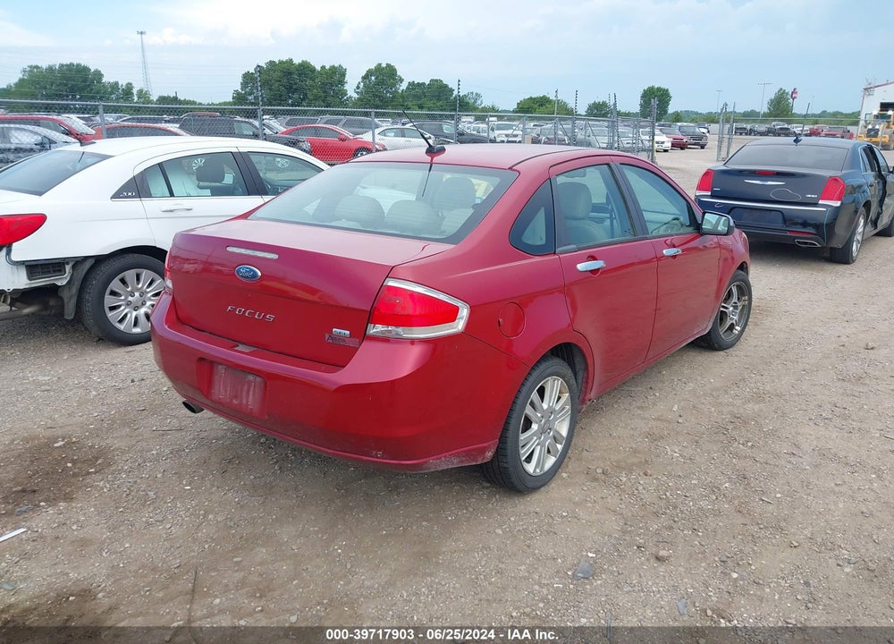 2011 FORD FOCUS SEL VIN: 1FAHP3HN4BW169606