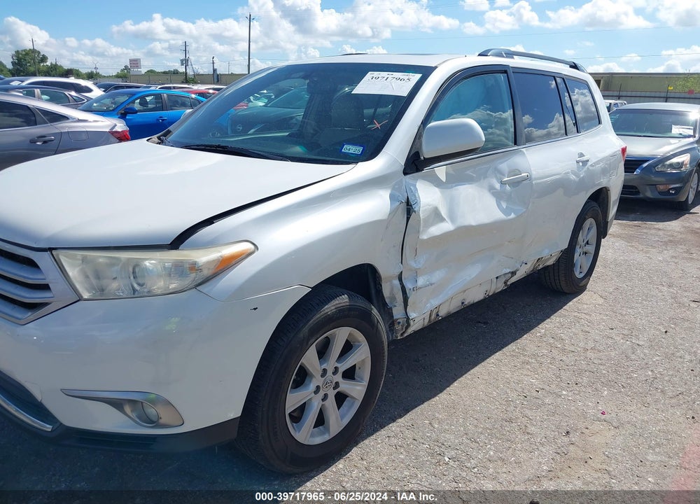 2012 TOYOTA HIGHLANDER SE V6 VIN: 5TDZK3EH7CS057377