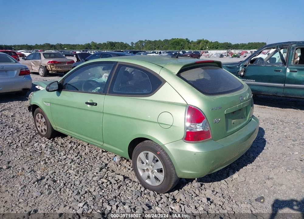 2009 HYUNDAI ACCENT VIN: KMHCM36C79U134476