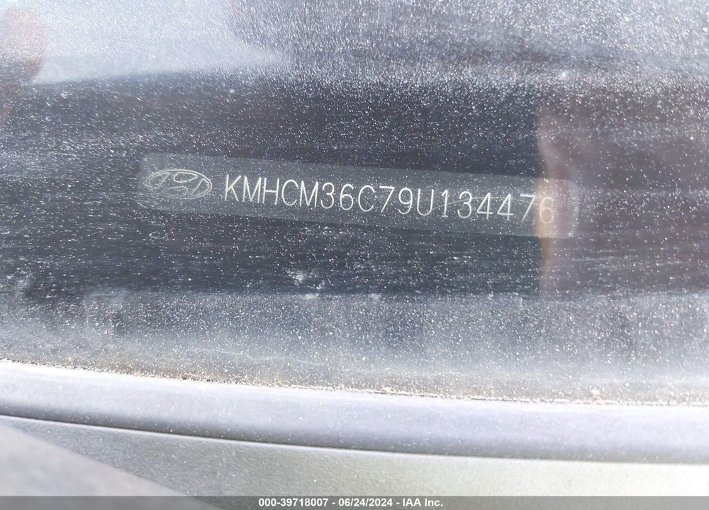 2009 HYUNDAI ACCENT VIN: KMHCM36C79U134476