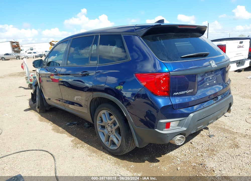 2022 HONDA PASSPORT 2WD EX-L VIN: 5FNYF7H52NB007163