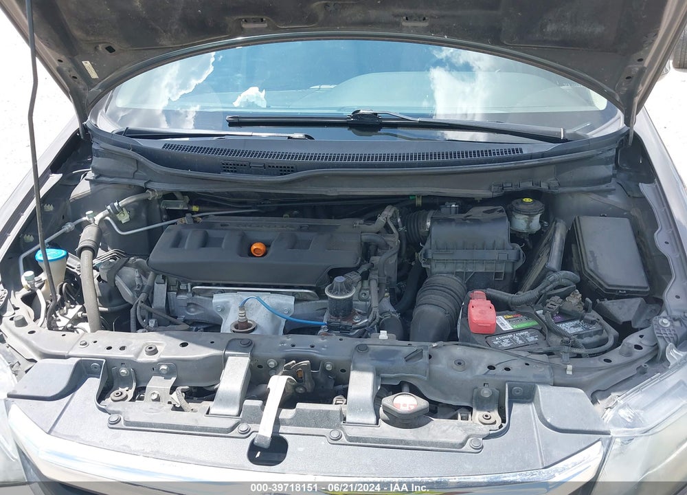 2012 HONDA CIVIC LX VIN: 2HGFB2F57CH612507