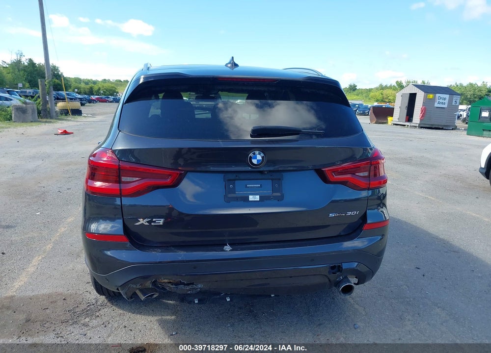 2021 BMW X3 SDRIVE30I VIN: 5UXTY3C09M9H76312