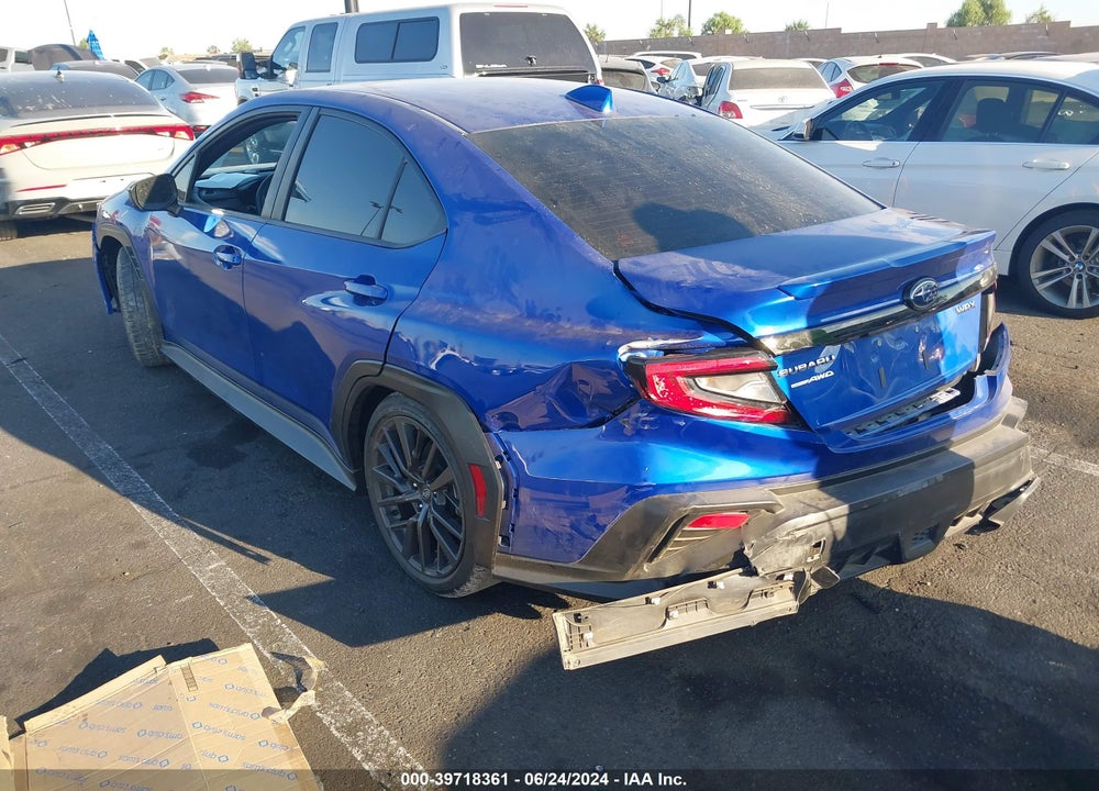 2022 SUBARU WRX PREMIUM VIN: JF1VBAF6XN9005233