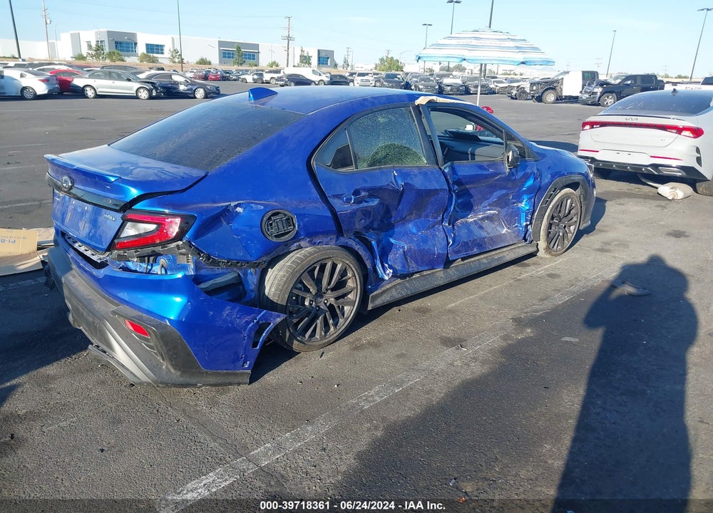 2022 SUBARU WRX PREMIUM VIN: JF1VBAF6XN9005233