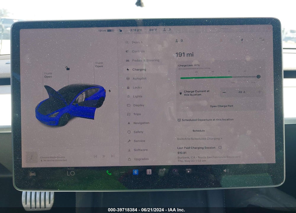 2022 TESLA MODEL 3 PERFORMANCE DUAL MOTOR ALL-WHEEL DRIVE VIN: 5YJ3E1ECXNF208855