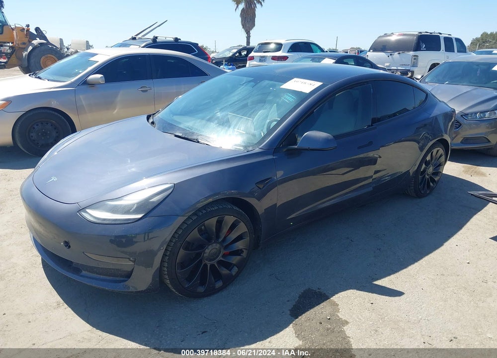 2022 TESLA MODEL 3 PERFORMANCE DUAL MOTOR ALL-WHEEL DRIVE VIN: 5YJ3E1ECXNF208855