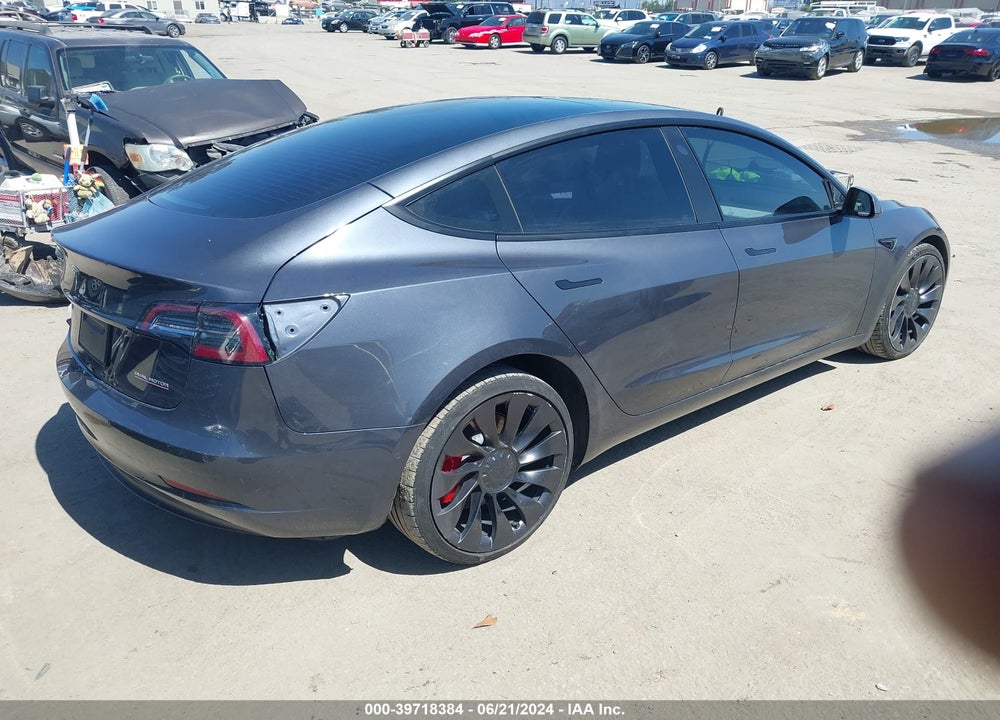 2022 TESLA MODEL 3 PERFORMANCE DUAL MOTOR ALL-WHEEL DRIVE VIN: 5YJ3E1ECXNF208855
