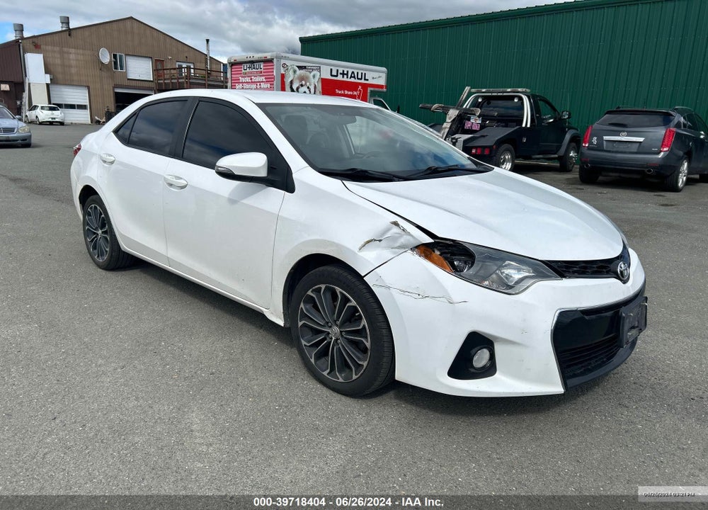 2014 TOYOTA COROLLA S PLUS VIN: 2T1BURHEXEC145755