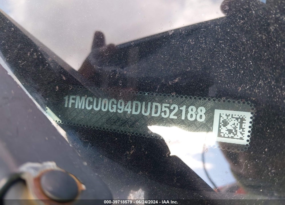 2013 FORD ESCAPE SE VIN: 1FMCU0G94DUD52188