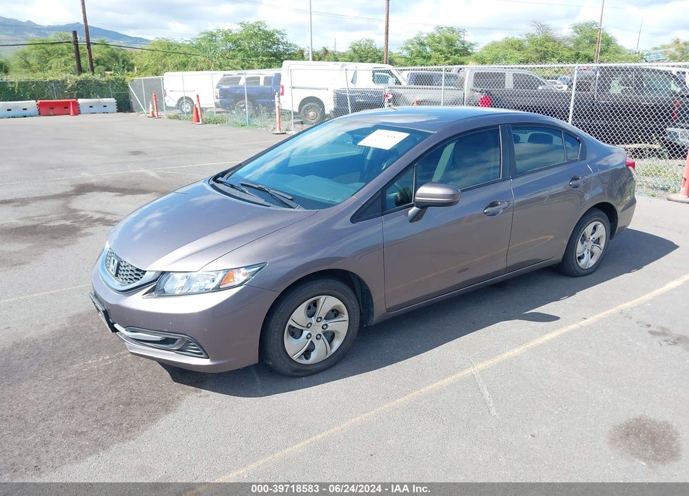 2014 HONDA CIVIC LX VIN: 19XFB2F54EE072031