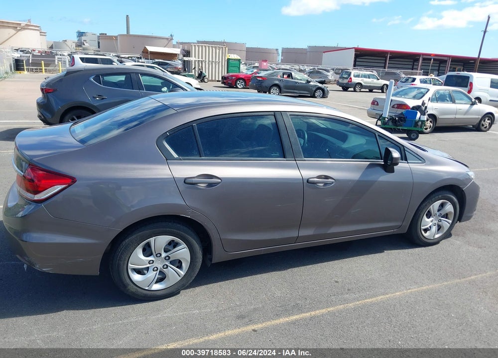 2014 HONDA CIVIC LX VIN: 19XFB2F54EE072031