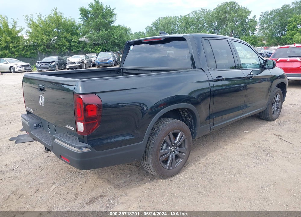 2020 HONDA RIDGELINE AWD SPORT VIN: 5FPYK3F14LB027553