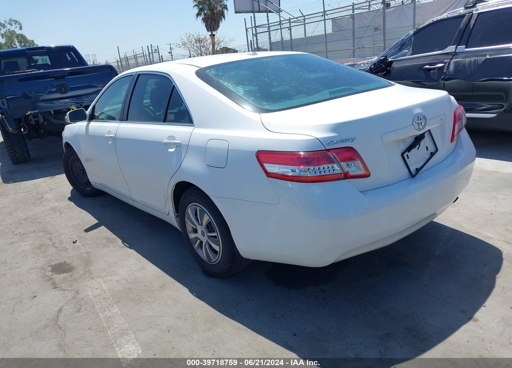 2011 TOYOTA CAMRY VIN: 4T4BF3EK7BR138487