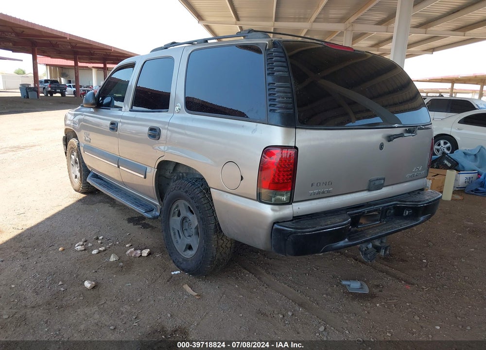 2002 CHEVROLET TAHOE LS VIN: 1GNEK13Z52R134623