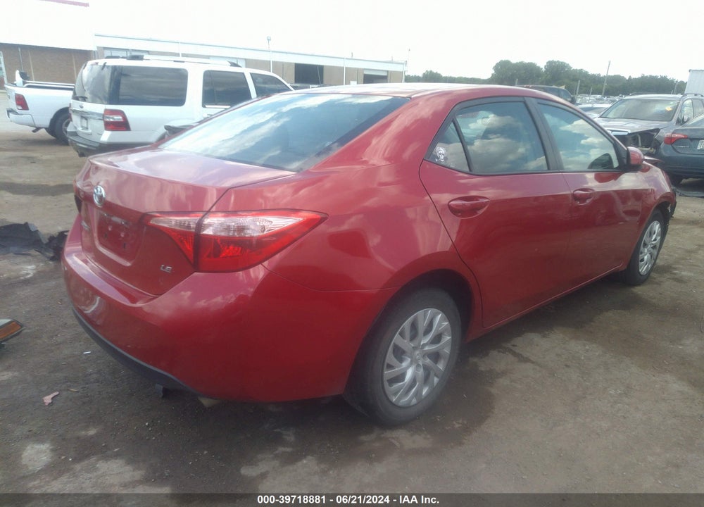 2018 TOYOTA COROLLA LE VIN: 5YFBURHE9JP842571