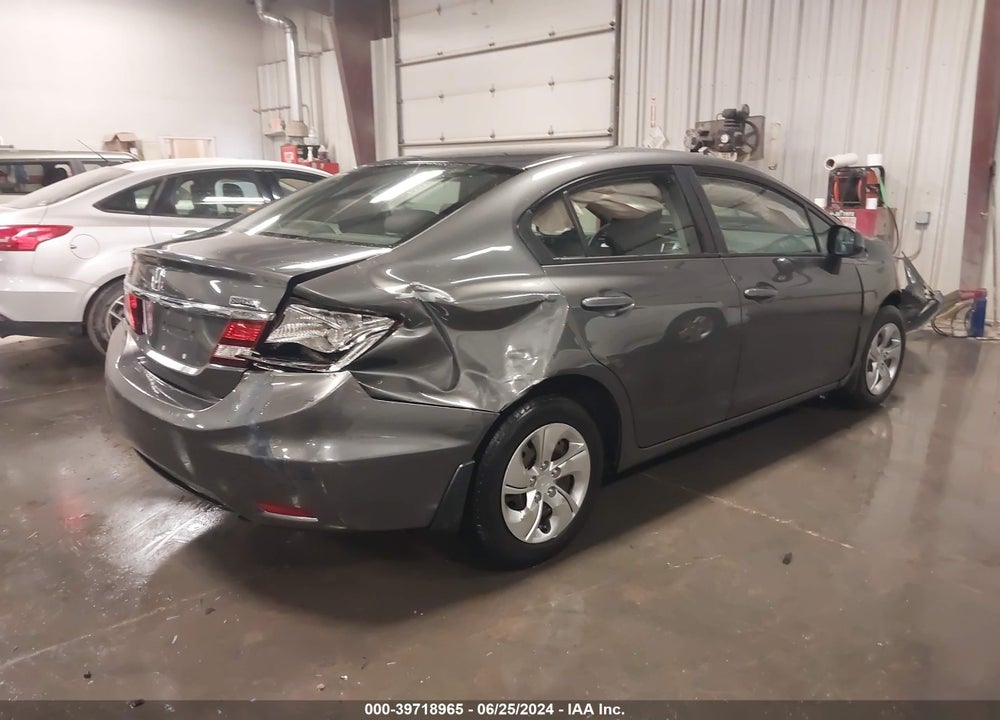 2013 HONDA CIVIC LX VIN: 2HGFB2F56DH542371