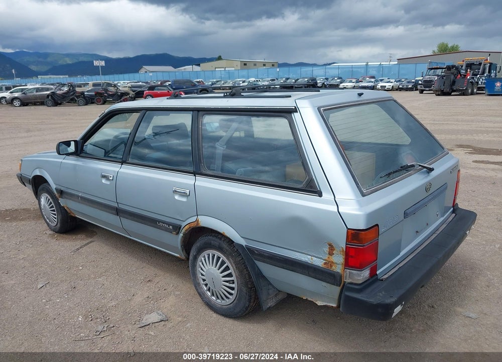 1992 SUBARU LOYALE VIN: JF2AN52B5ND413485