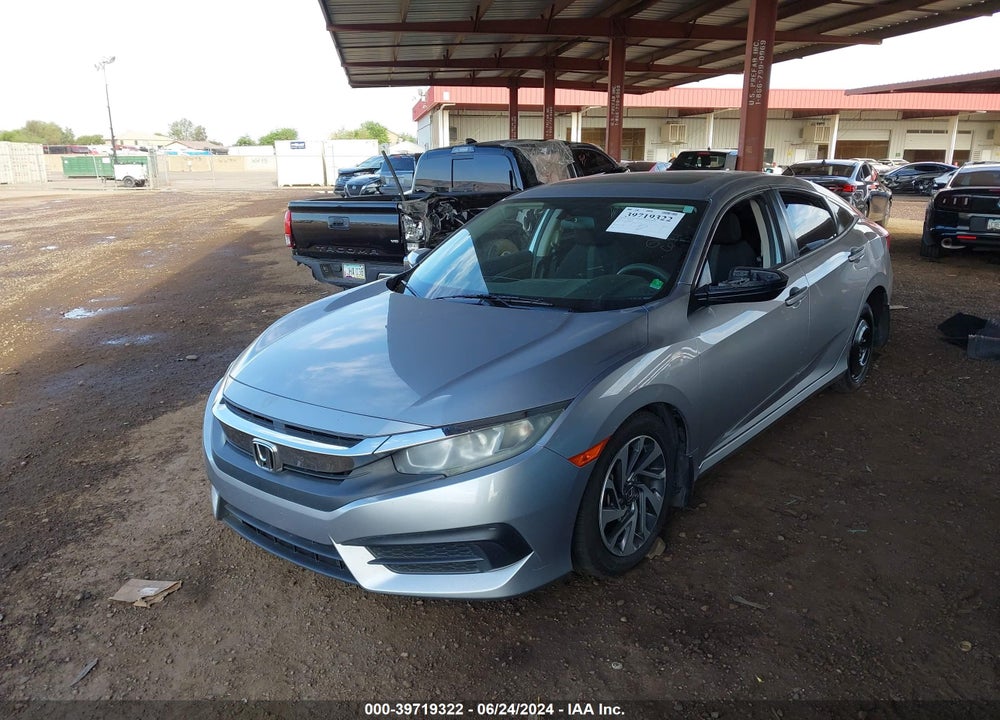 2018 HONDA CIVIC EX VIN: 19XFC2F7XJE009380