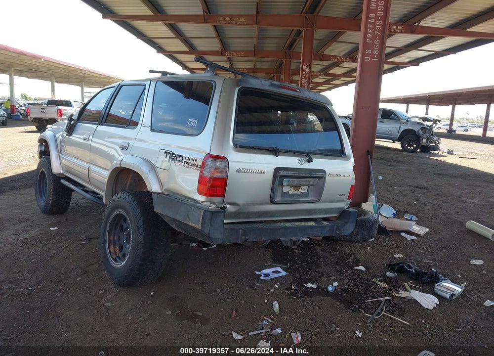 1999 TOYOTA 4RUNNER LIMITED V6 VIN: JT3HN87R1X0254774