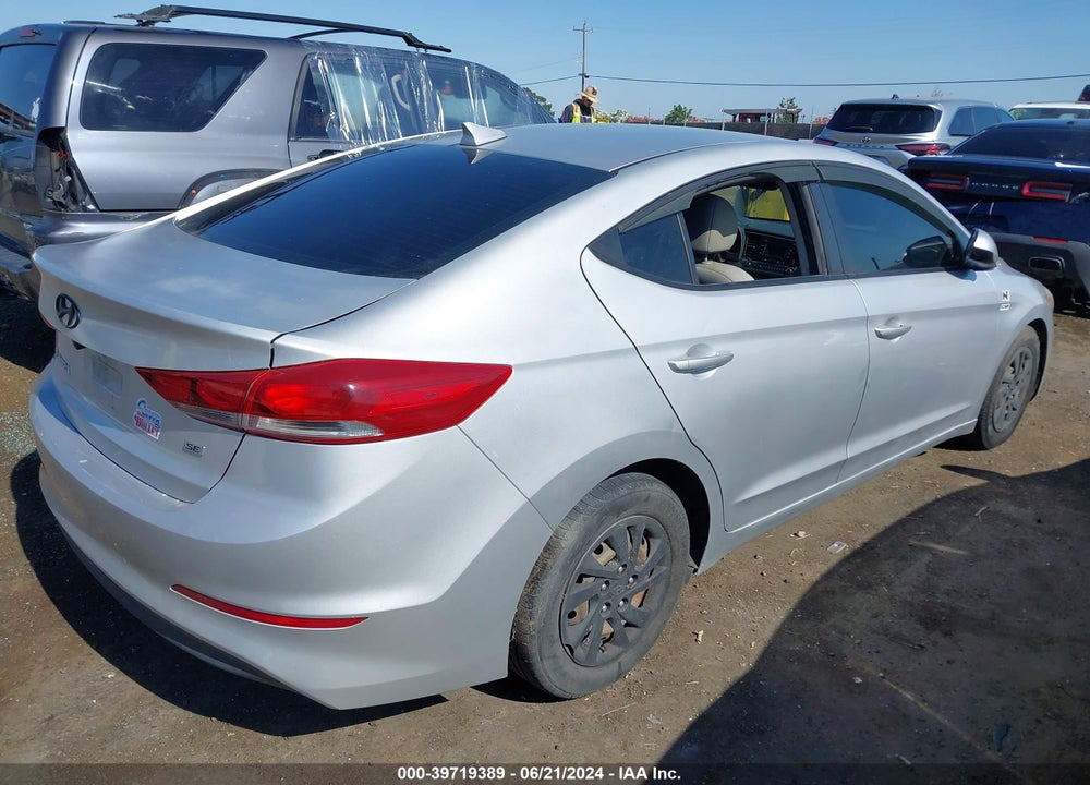 2017 HYUNDAI ELANTRA SE VIN: KMHD74LF8HU084234