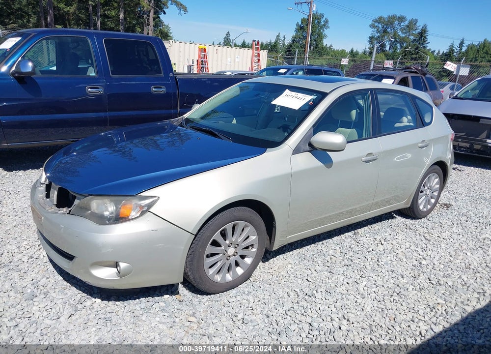 2009 SUBARU IMPREZA VIN: JF1GH60619H814306