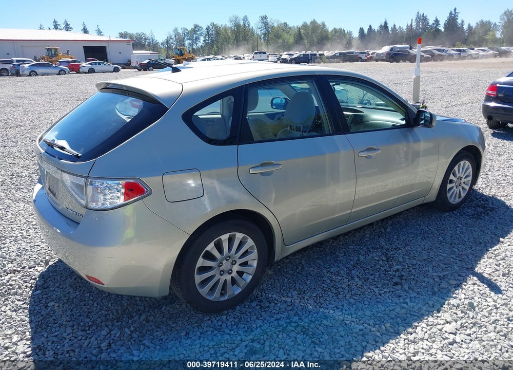 2009 SUBARU IMPREZA VIN: JF1GH60619H814306