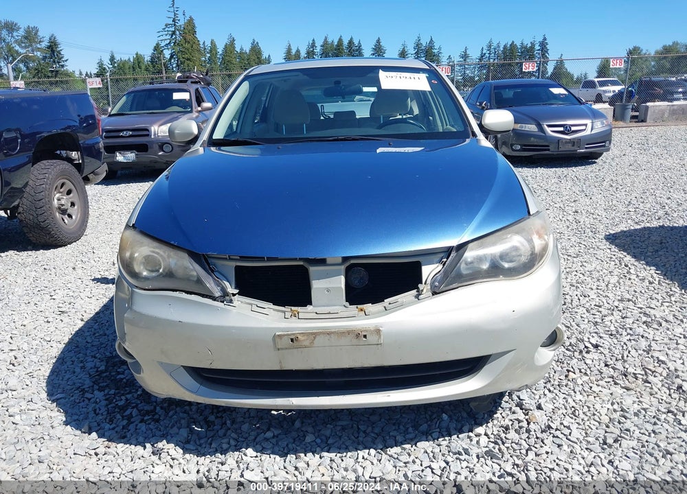 2009 SUBARU IMPREZA VIN: JF1GH60619H814306