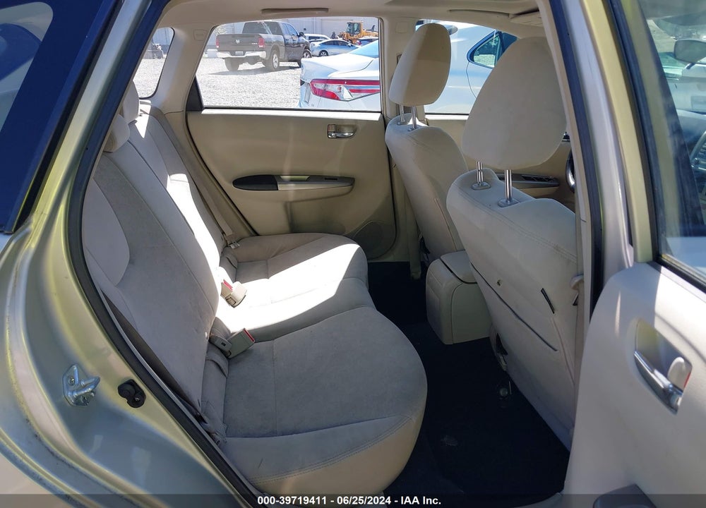 2009 SUBARU IMPREZA VIN: JF1GH60619H814306