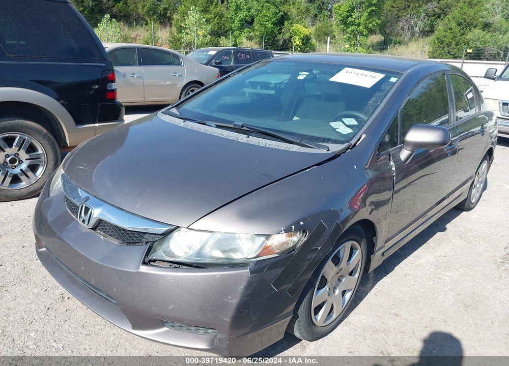2009 HONDA CIVIC LX VIN: 19XFA16599E047001