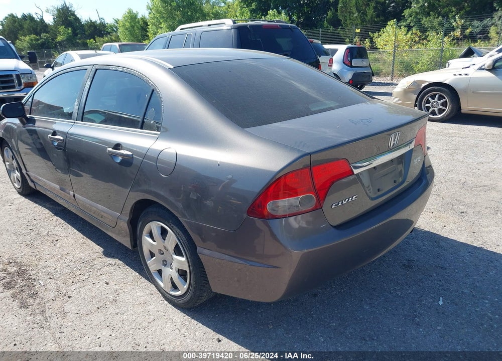 2009 HONDA CIVIC LX VIN: 19XFA16599E047001