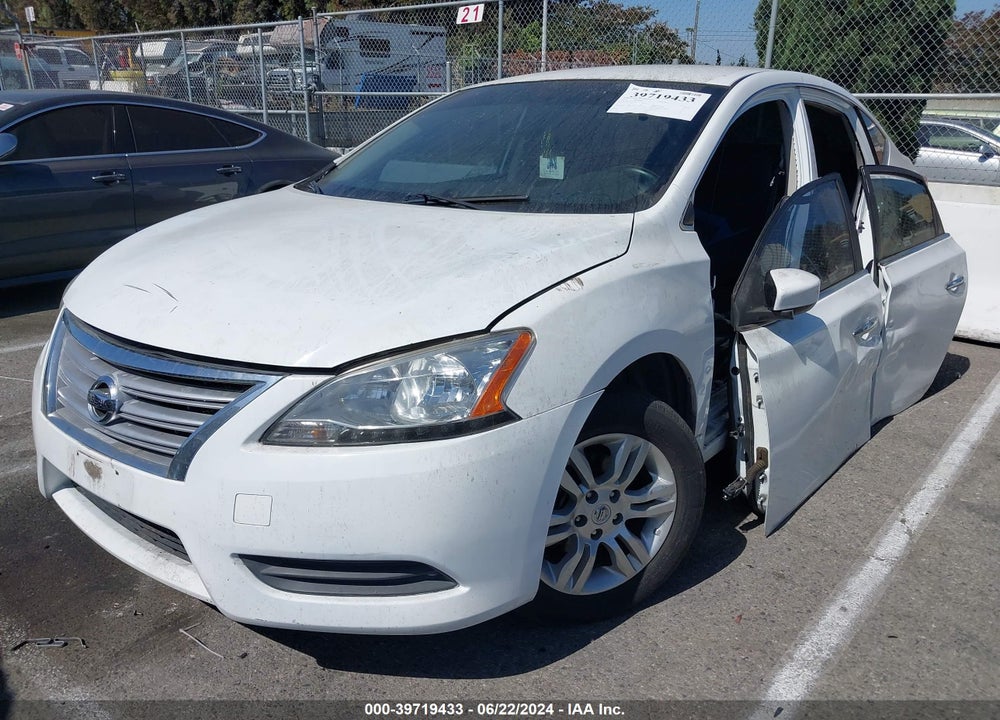 2015 NISSAN SENTRA S VIN: 3N1AB7AP0FY284556